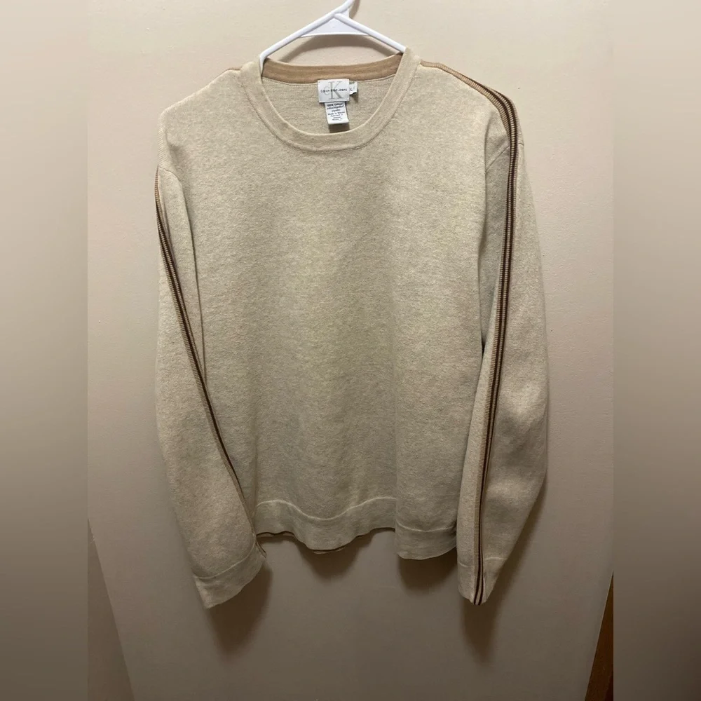 Calvin Klein XL Men's Cream Sweater